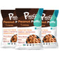 P-Nuff Crunch Baked Peanut Puffs, Vegan, Gluten Free, 20g Protein, Low FODMAP, 4oz Bag, Pack of 3