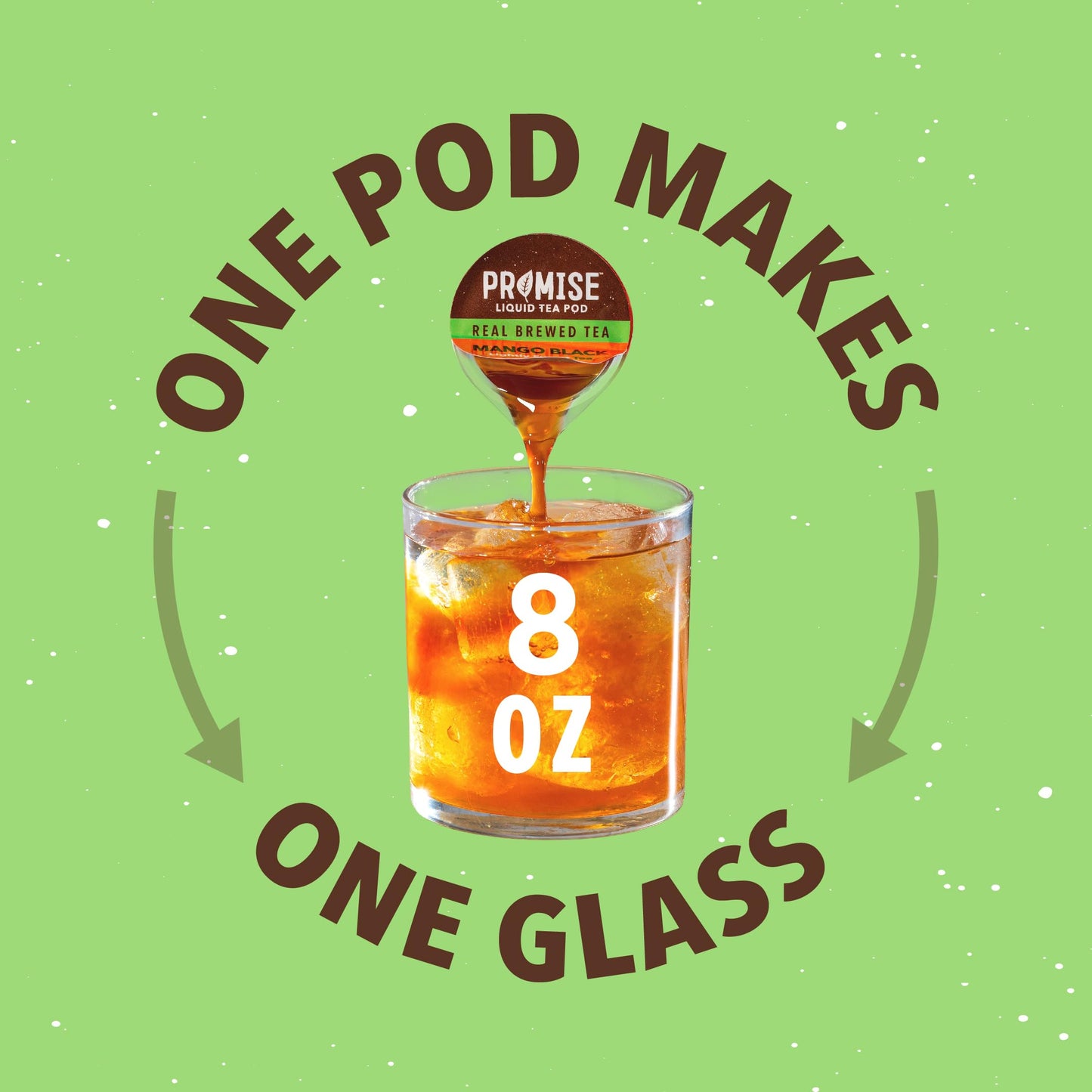Java House Cold-Brewed Tea Concentrate Pods - Mango Black Lightly Sweet Tea - Pack of 48