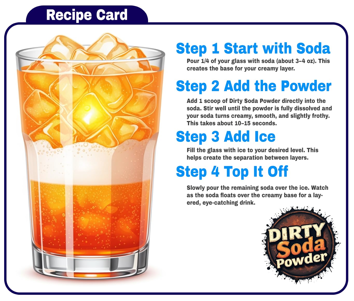 Astro Freeze Bites Dirty Soda Mix - Creamy Flavor Powder for Soda Shops - 8.5oz Bag (12 Servings) - No Syrup or Creamer Needed