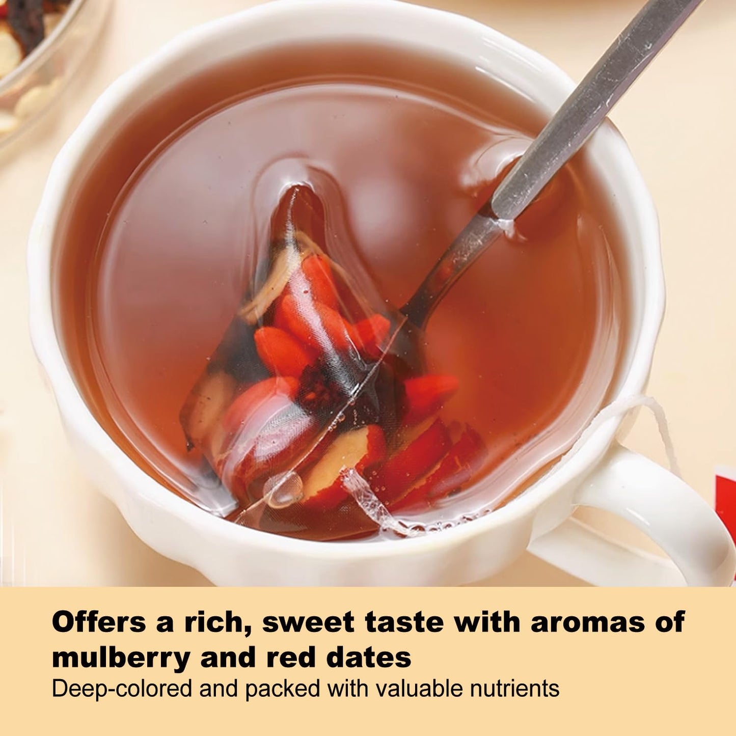 Ginseng Five Treasures Tea Kidney Tea- Wubao Tea Ginseng Six Treasure Tea, Ginseng Red Date Chinese Herbal Tea, Kidney Cleanse D