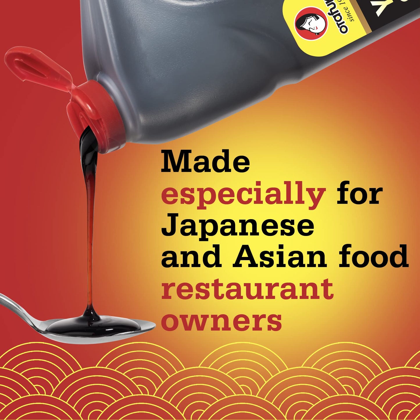 Otafuku Yakisoba Sauce for Japanese Stir Fry Noodles, Restaurant Bulk Size 1/2 Gallon (6 Pack)