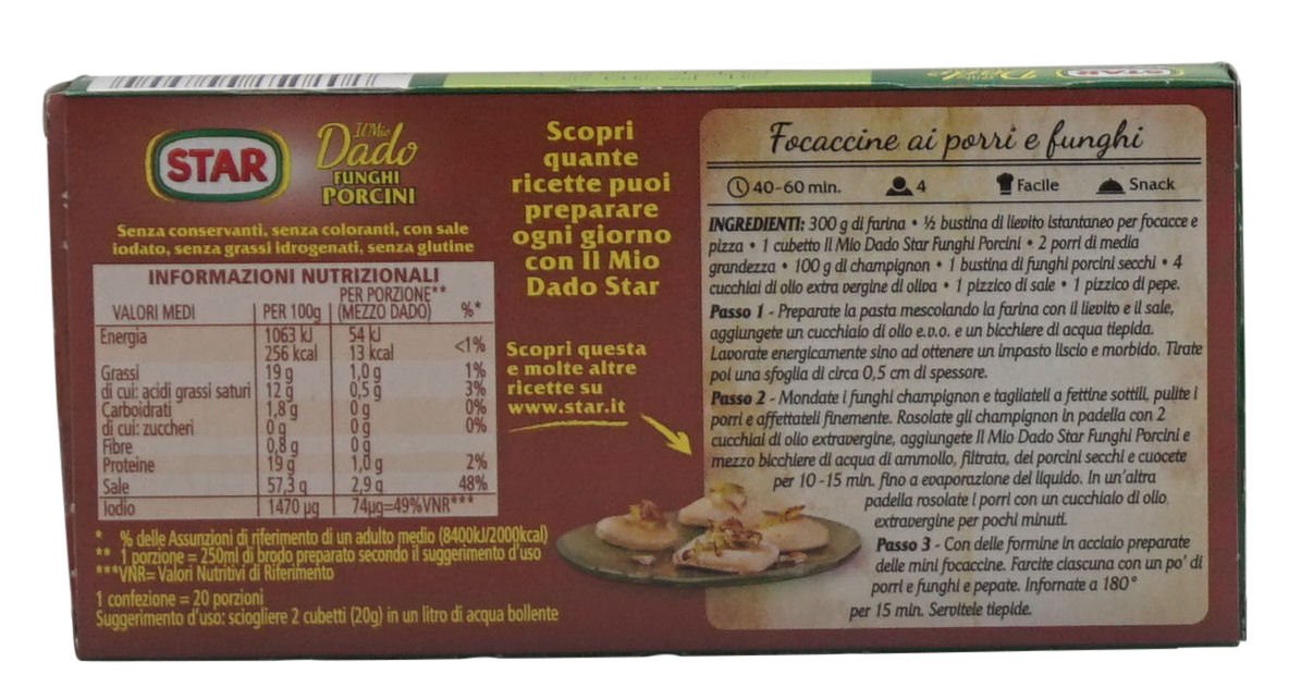 Star Stock Cubes Porcini Mushroom (100g)