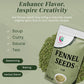 Fennel Seeds 1 Lb, 100% Pure & Natural Whole Fennel, Enhanced Quality Spice For Cooking & Tea, Fresh & Aromatic - By Yogi’S Gift®