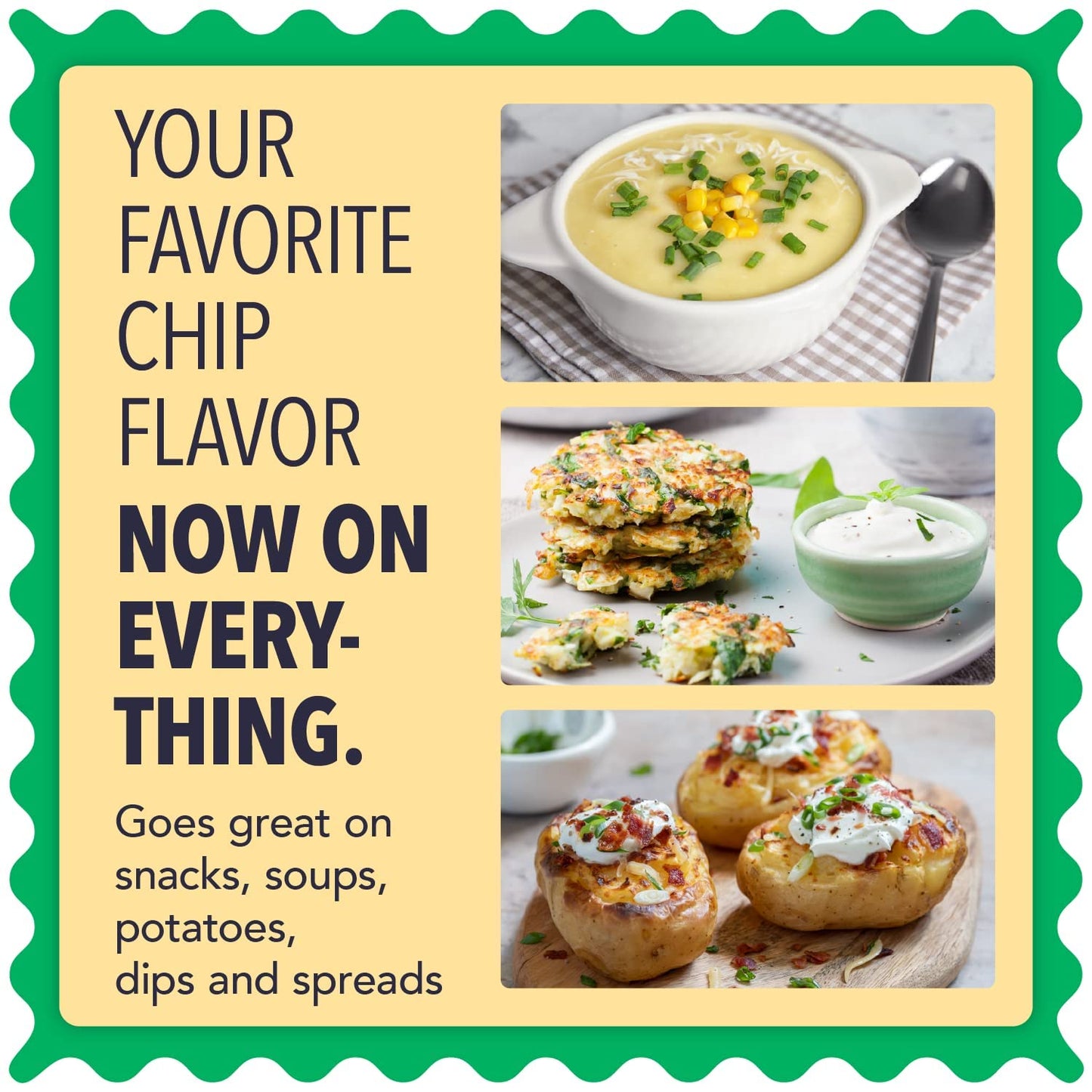 Sour Cream and Onion Seasoning - XL 6 oz Bag - Zested Tangy and Creamy Spice Blend - Gluten-Free and Nut Free - Goes Great On Sn