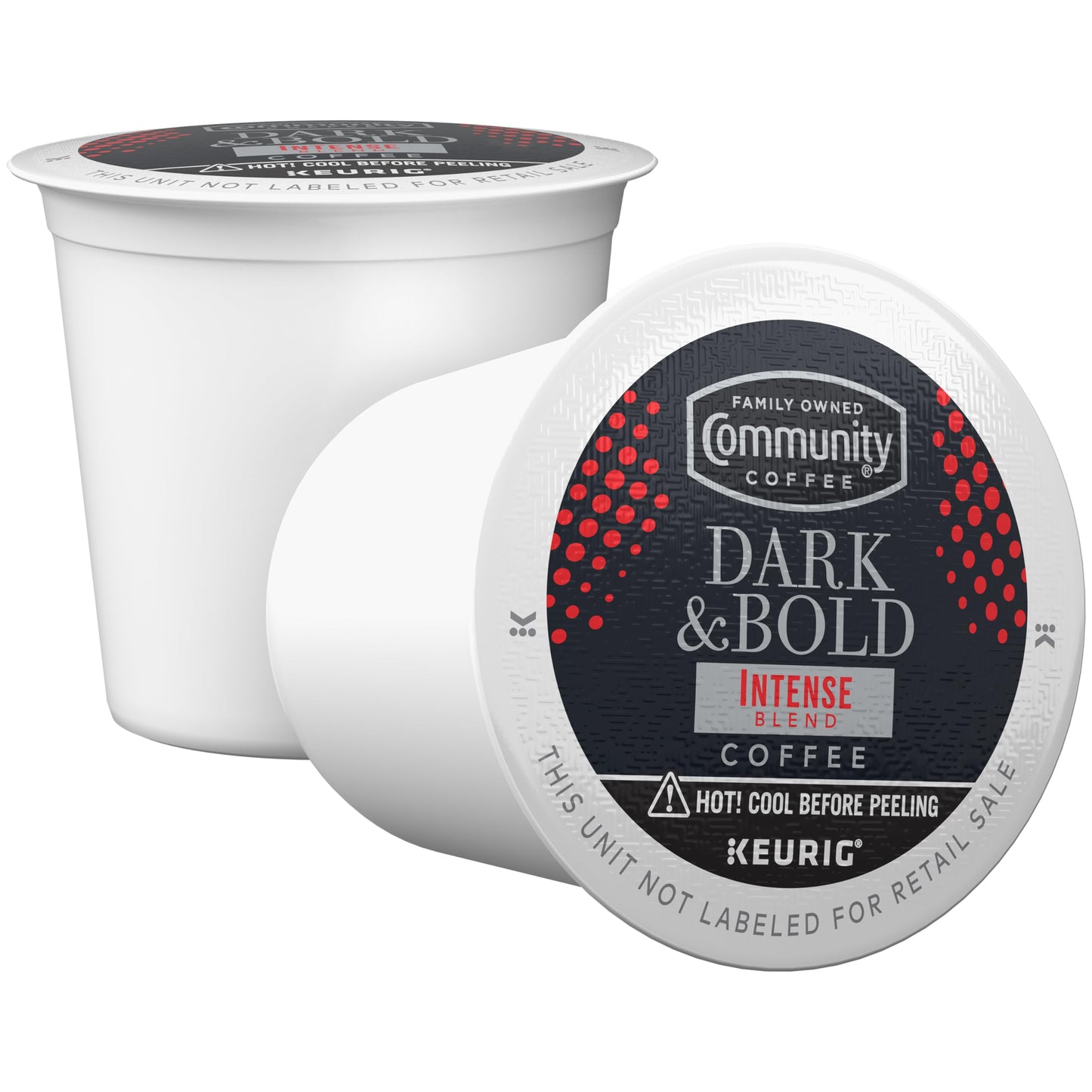 Community Coffee Dark & Bold Intense Blend Coffee Pods, Compatible with Keurig 2.0, 24 Count (Pack of 1)
