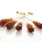 Brown Sugar Sticks Individually Wrapped Perfect For Coffee Tea And Drinks, Barista Swizzle Sticks And Rock Candy Crystals, 25 Pieces