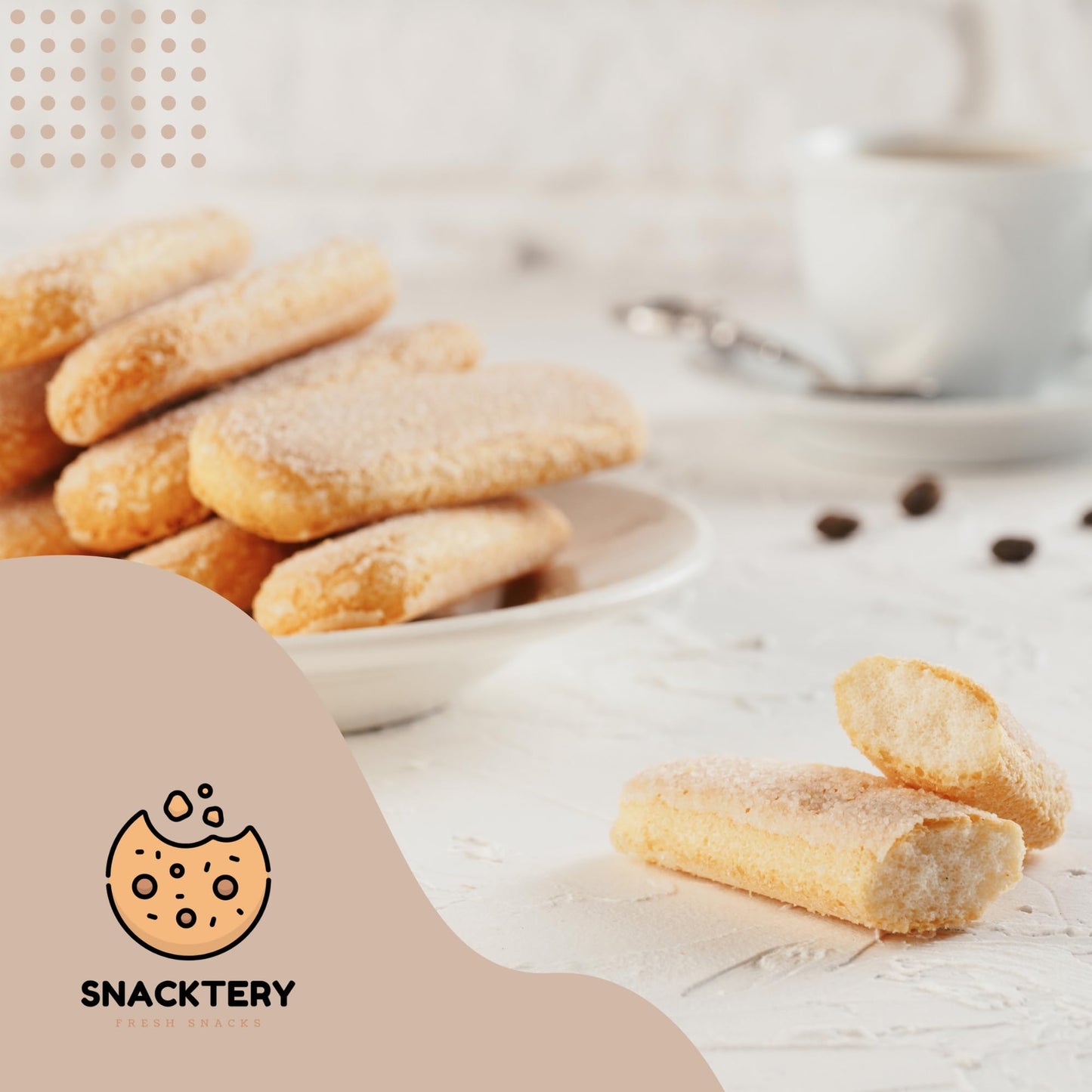 SNACKTERY Lady Fingers - Authentic Savoiardi Italian Ladyfingers - Ideal for Tiramisu - 14 oz - 1 Pack