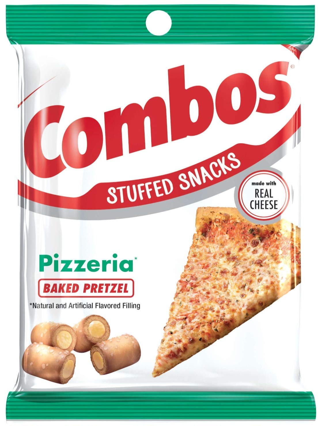 COMBOS Cheddar Cheese Cracker, Pepperoni Pizza, Pizzeria, Cheddar Cheese Pretzel, and Buffalo Blue Cheese, 6.3 Ounce (Pack of 5)