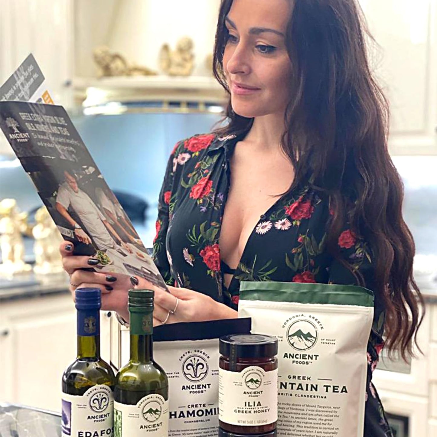 Ancient Foods Keros Greek Organic Extra Virgin Olive Oil - Fresh, Cold Pressed Olive Oil From Greece, High Phenolic Organic Oliv