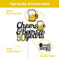 Cheers To 50 Years Cake Topper, Happy 50Th Birthday Cake Topper, 50Th Anniversary Birthday Party Supplies Black And Gold Glitter