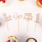 24Pack First Birthday Cupcake Topper - Glitter Rose Gold One Cupcake Picks,1St Birthday Cupcake Decorations Supplies (Rose Gold)