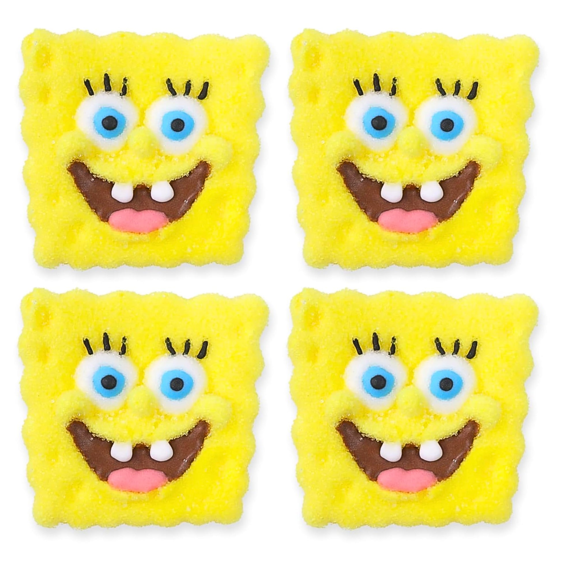 SpongeBob SquarePants Candy, Giant Sugar Coated Marshmallows, Individually Wrapped Party Favors, 4 Count Box