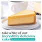 Davids Cookies Pumpkin Cheesecake - Gourmet Pumpkin Spice Cheesecake, Freshly Baked, Pre-Sliced 14 Pieces, 10 Inches