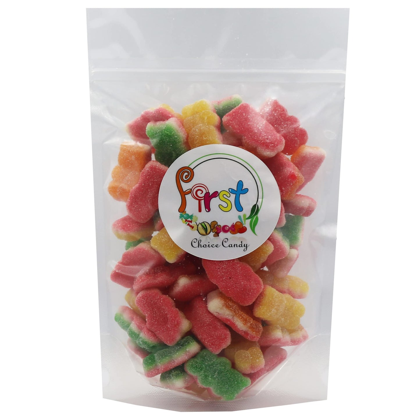 FirstChoiceCandy Sour Wacky Gummy Fun Bears, Triple Layer, 2.2 Pound (Pack of 1)