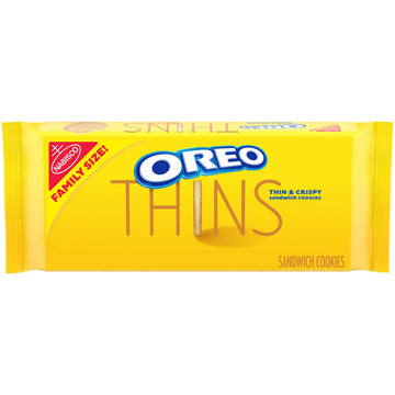 OREO Thins Golden Sandwich Cookies Family Size, 13.1 oz