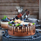 Firefairy Acrylic Cake Topper, Whisky and Wine Theme, 5.5 x 7 inches, Multi Color