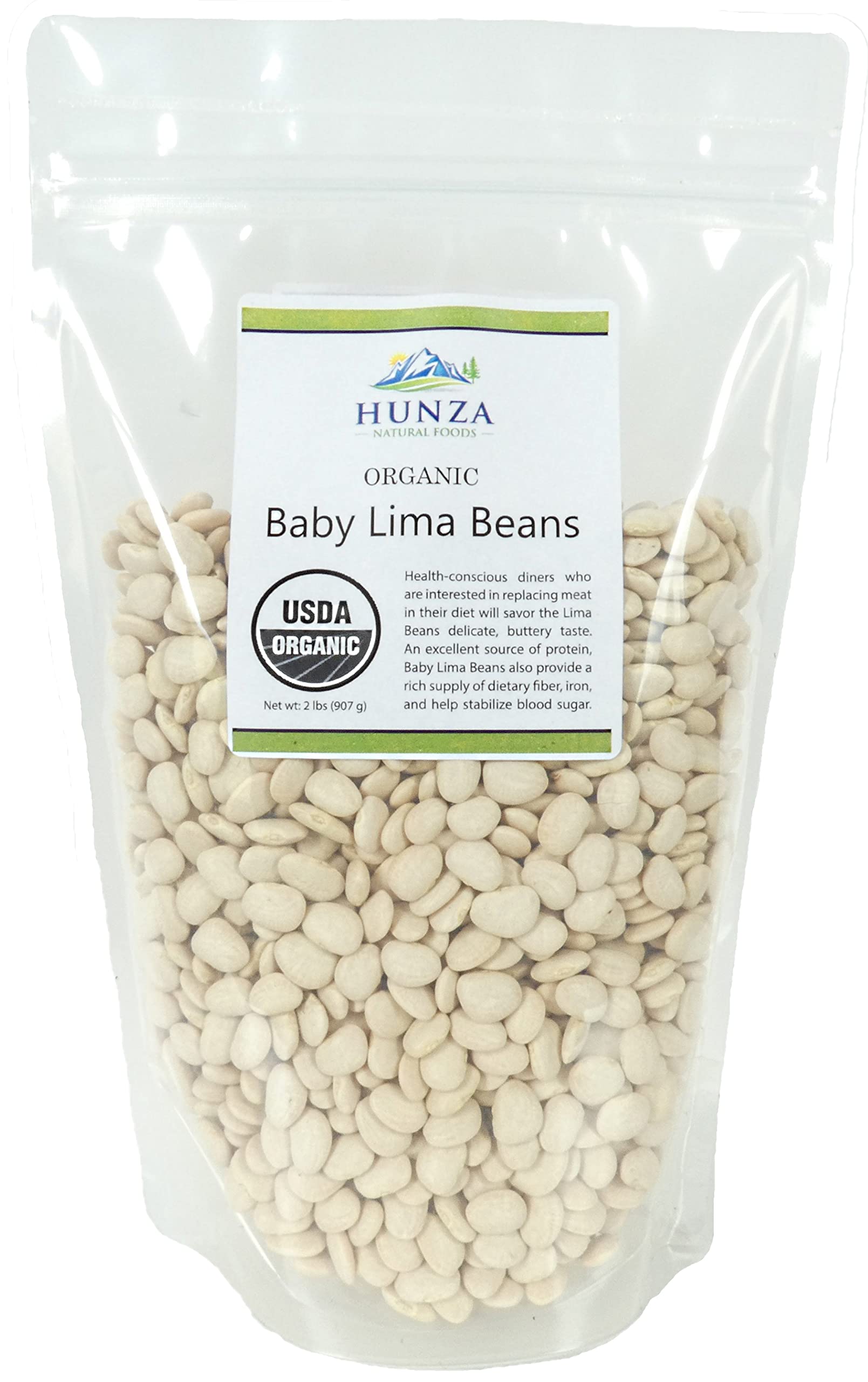 Hunza Organic Baby Lima Beans (2 Lbs)