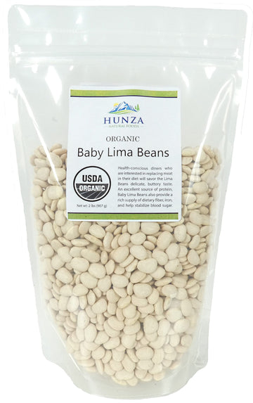 Hunza Organic Baby Lima Beans (2 Lbs)