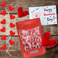 Fruidles Valentines Day Lollipops Mini Red Heart Shaped Strawberry Flavored Lollipop, Individually Wrapped, 5g Lollipops (1600 L