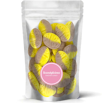 Bubs Swedish Candy - Banana Toffee Sweet Ovals | Vegan, Gluten-Free & Gelatin-Free Scandinavian Treats | Soft & Chewy Candy Impo
