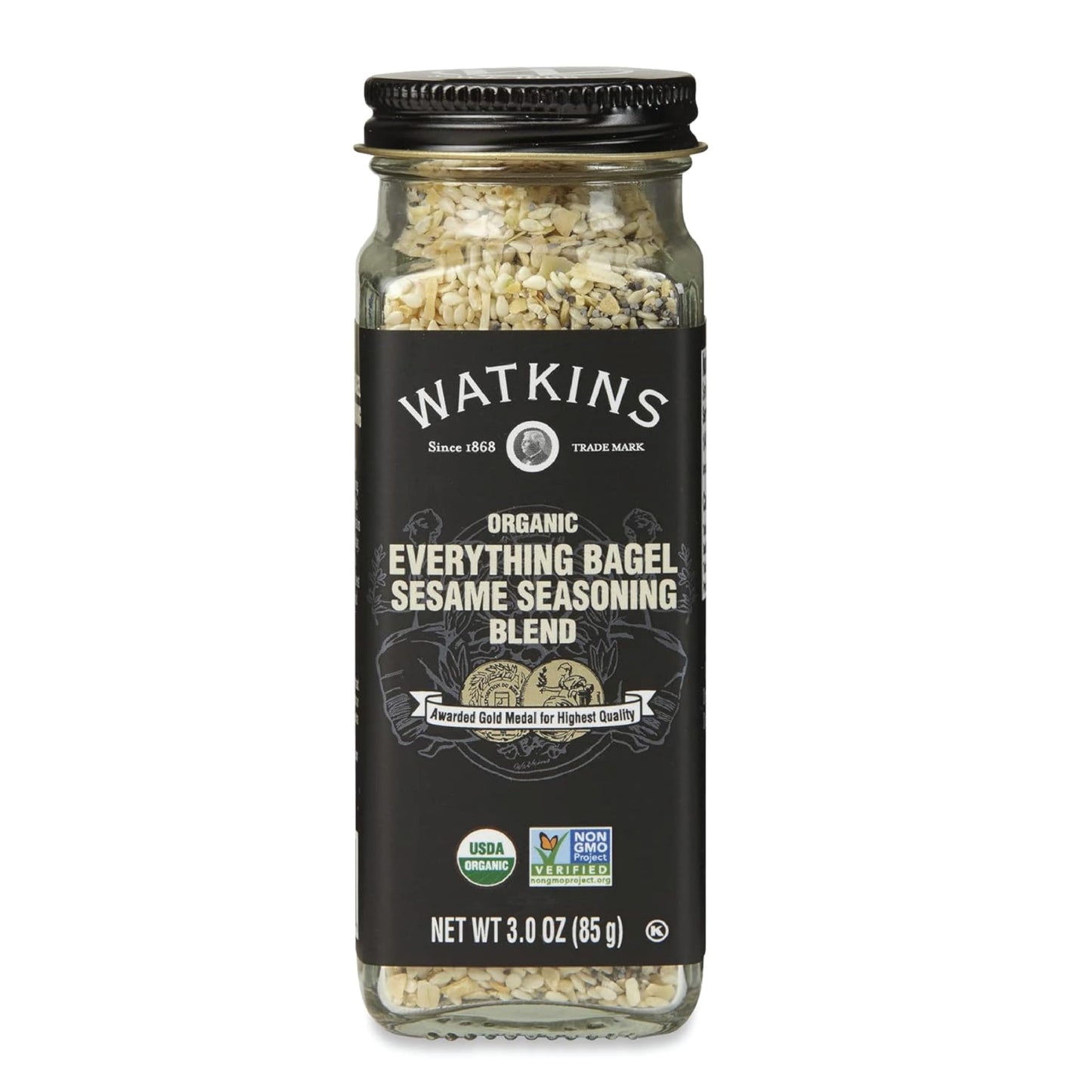 Watkins Gourmet Organic Everything Bagel Sesame Seasoning Blend, 3 Ounce