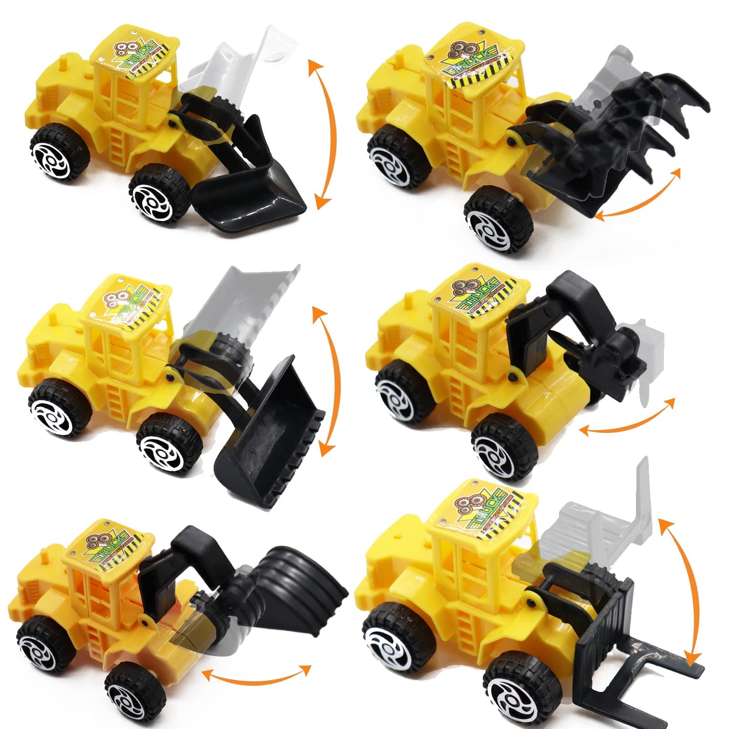 Nevperish 18 Pcs Construction Cake Toppers Vehicles Cake Decoration Set Excavator Tower Crane Cupcake Topper Traffic And Road Si
