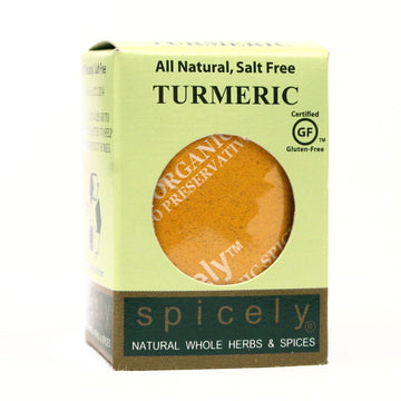 Spicely Organic Turmeric, 0.6 Ounce (Pack Of 6)