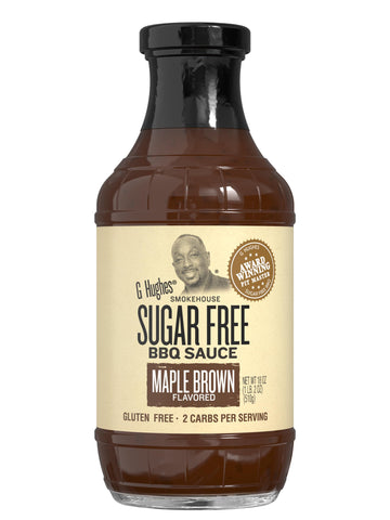 G Hughes Sauce Bbq Sf Maple Brwn
