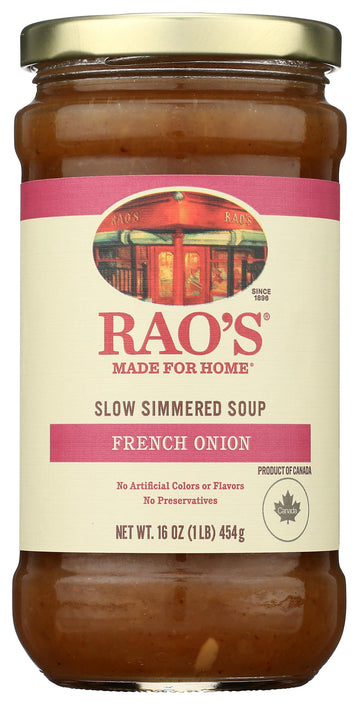 Raos Homemade Slow Simmered Soup, French Onion, 16 Ounce (Pack of 6)