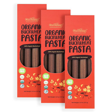 Onetang Spaghetti Gluten-Free Noodles| Whole Grain Buckwheat Spaghetti Pasta | Non-Gmo | Lower Carb | Usda Certified Organic | 8 Oz (3 Pack)