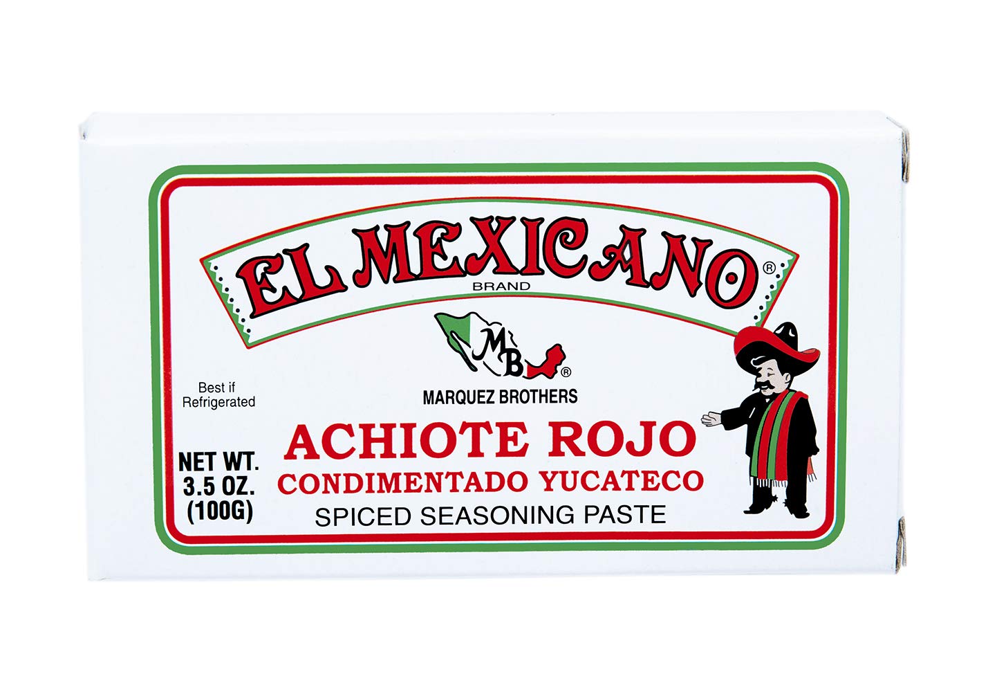El Mexicano Achiote Paste (Red, 3.5 oz)(Pack 1)