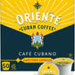 Oriente Sweetened Espresso Coffee Pods, 50 ct, Dark Roast Flavored Cuban Inspired Coffee in Recyclable Single Serve Pods - 100% 