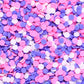 Edible Confetti Sprinkles For Cake Decorating, Round Sprinkles, Purple, Pink And White Sprinkles For Baking, Cupcakes, Macarons,