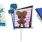 DecoPac Cake Topper L.O.L. Surprise! Born to Sparkle, Plastic, Pink and Purple, Model 27139