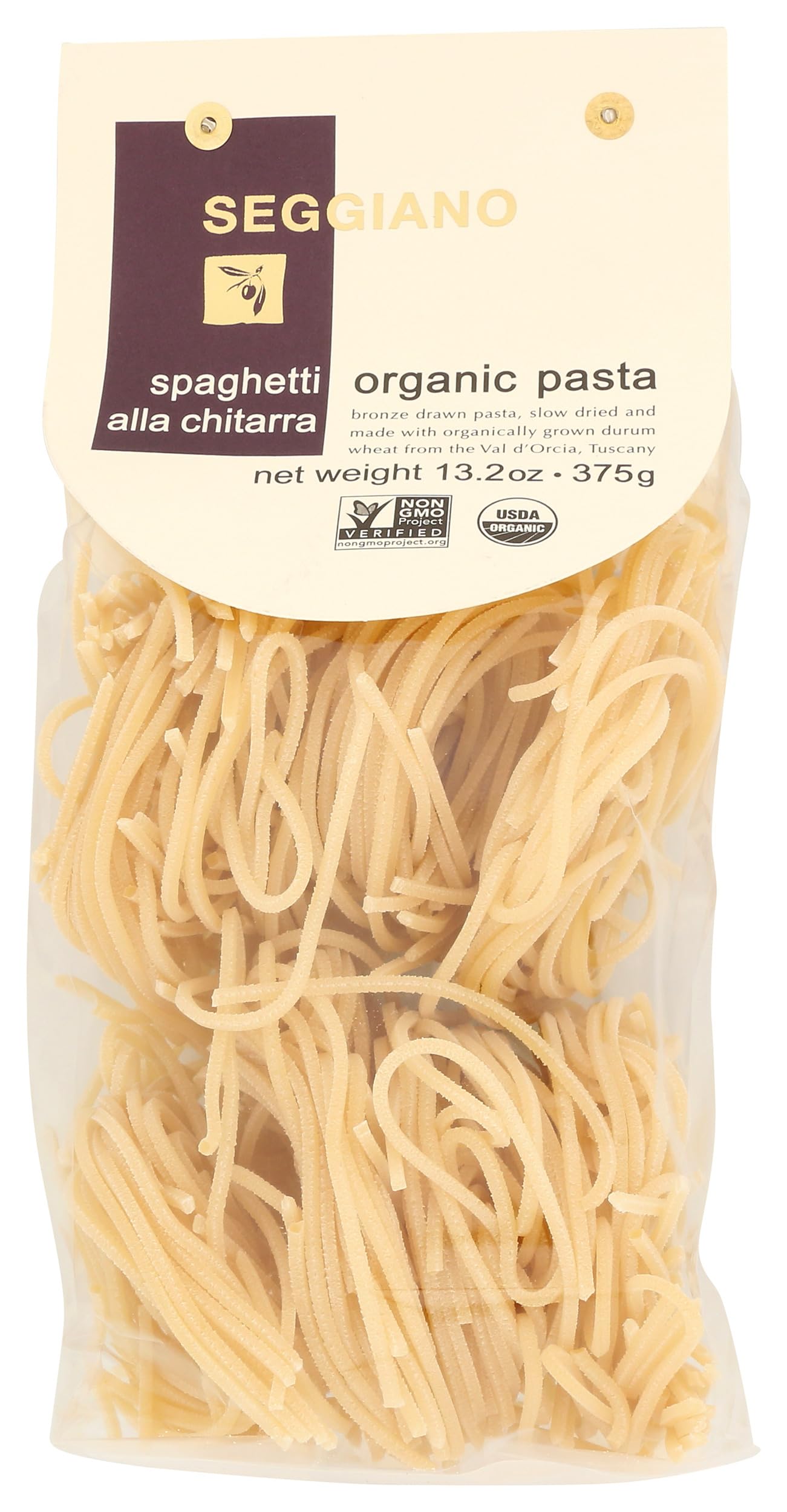 Seggiano, Spaghetti Alla Chitarra Organic Pasta, 13.2 Oz