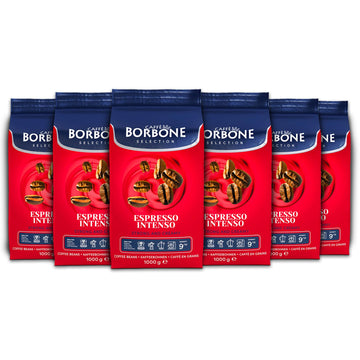 Caffe Borbone Whole Bean Coffee, Espresso Intenso, Medium Roast, Full-Bodied and Strong, Premium Robusta Coffee Beans, Roasted a