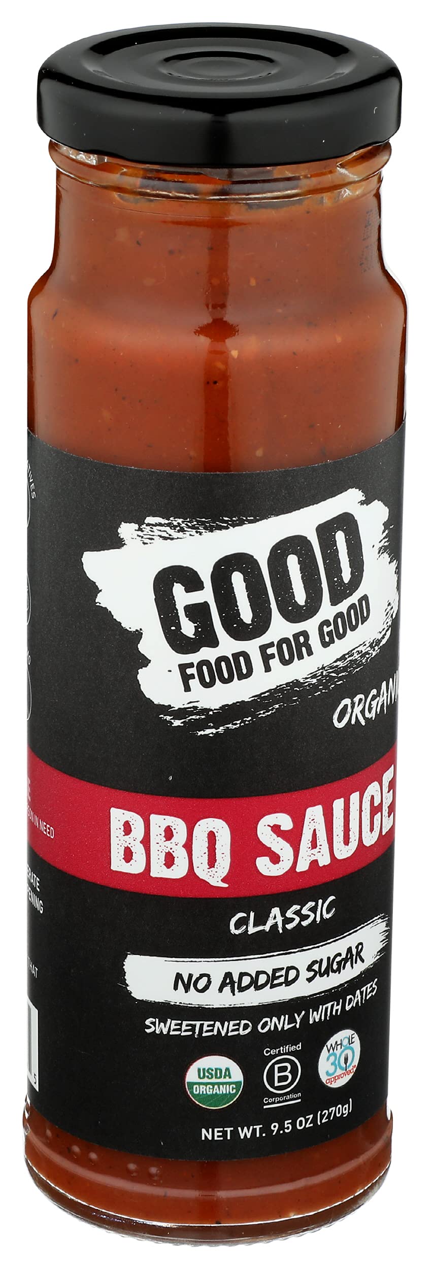 GOOD FOOD FOR GOOD Organic Classic BBQ Sauce, 9.5 OZ