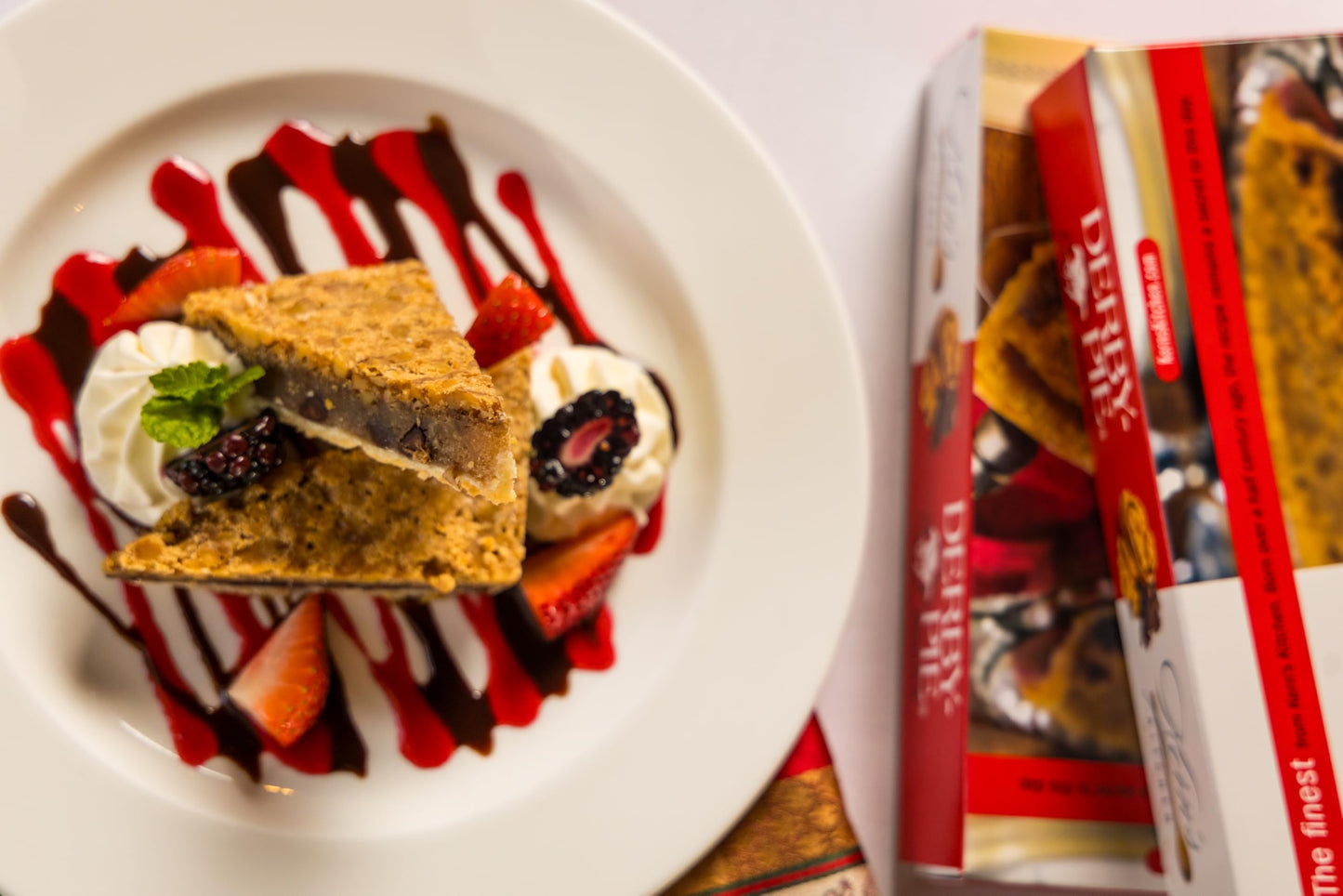 Derby-Pie Chocolate Nut Pie 2 Pack - 4Th Generation Family Owned Business - Shipped Frozen - Fully Baked - Serves 8