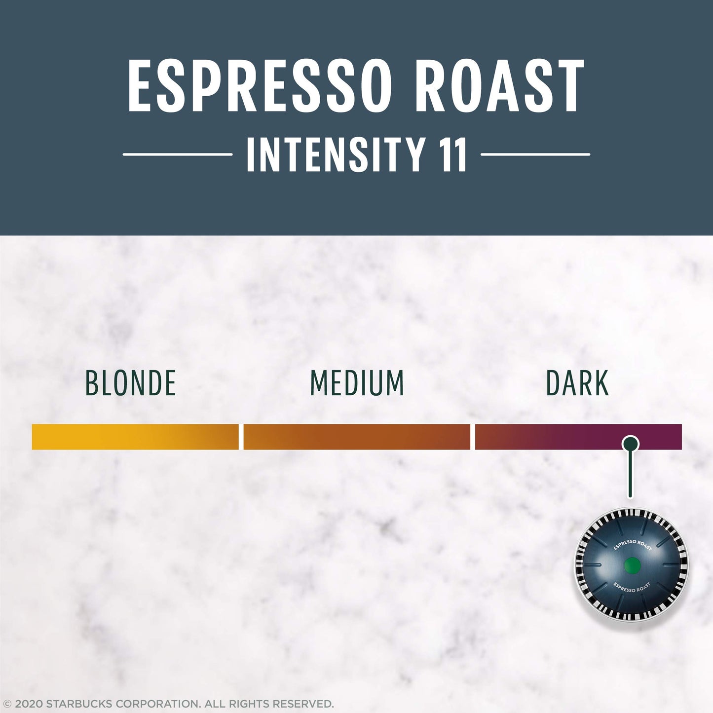Starbucks Dark Roast Espresso Pods, 50-count, for Nespresso Vertuo, 1.35 oz per pod