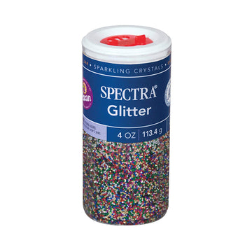 Spectra Glitter, Multi-Color, 4 Oz. Per Jar, 6 Jars