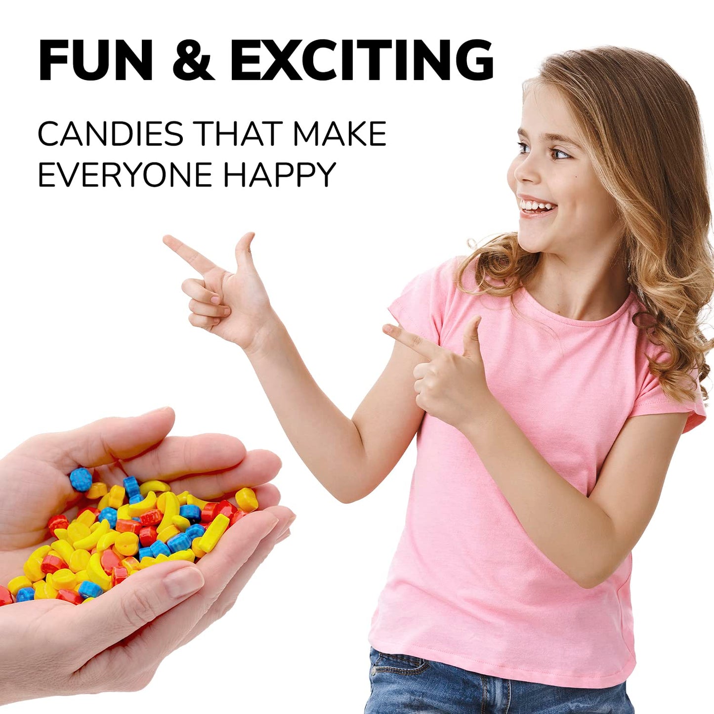 Bulk Candy - Hard Candy for Kids - 2 Lb Fruit Shape Candy - Party Favor Candy - Colorful Candy for Vending - Assorted Candy for