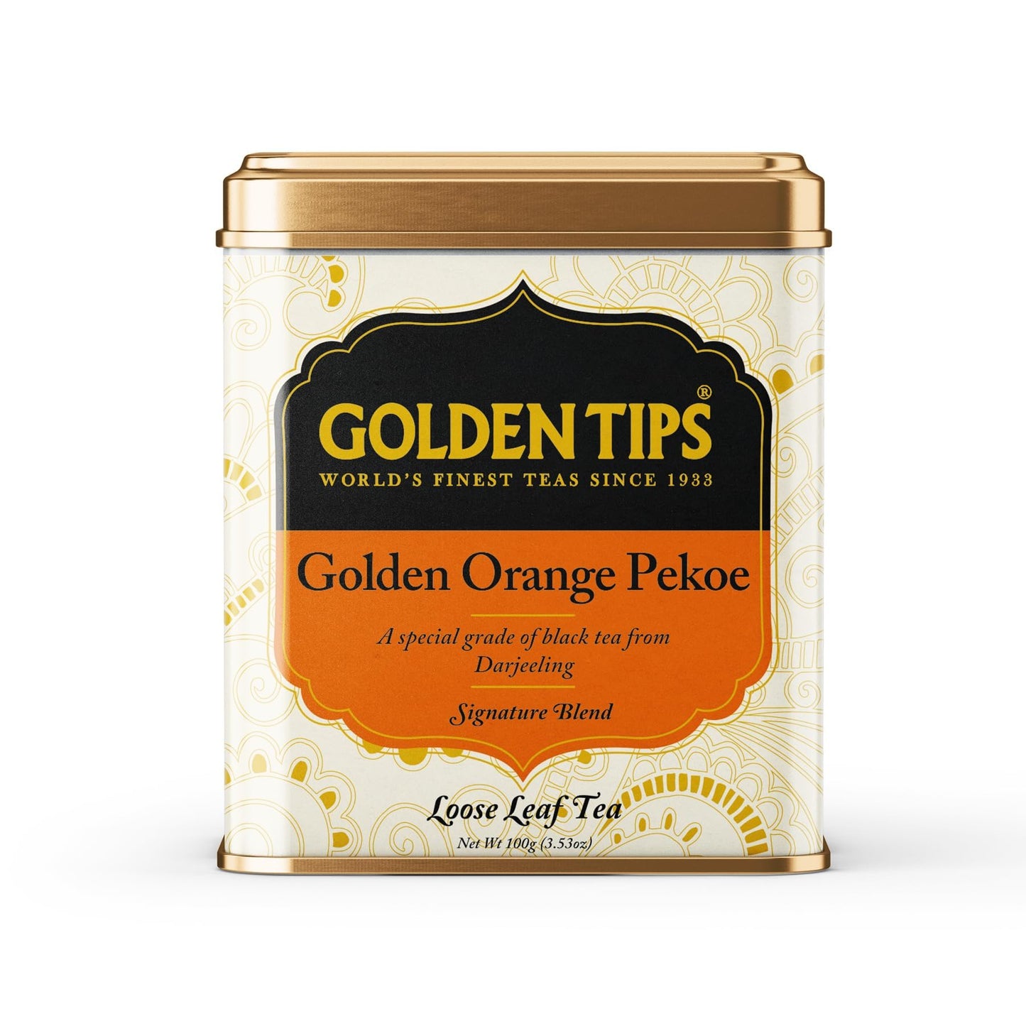 Golden Tips Darjeeling Black Tea, Premium Orange Pekoe Loose-Leaf Tea, Handpicked & Fresh, Single-Origin Himalayan Brew For Rich