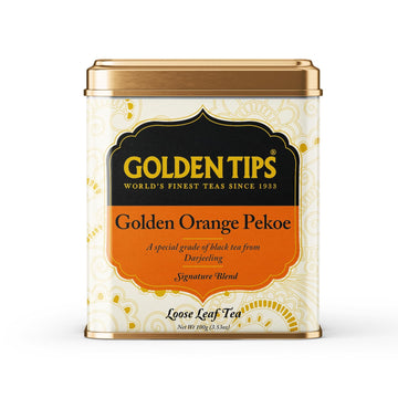 Golden Tips Darjeeling Black Tea, Premium Orange Pekoe Loose-Leaf Tea, Handpicked & Fresh, Single-Origin Himalayan Brew For Rich
