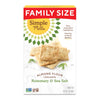 Simple Mills Almond Flour Crackers, Family Size, Rosemary & Sea Salt - Gluten Free, Vegan, Healthy Snacks, 7 Ounce (Pack of 1)