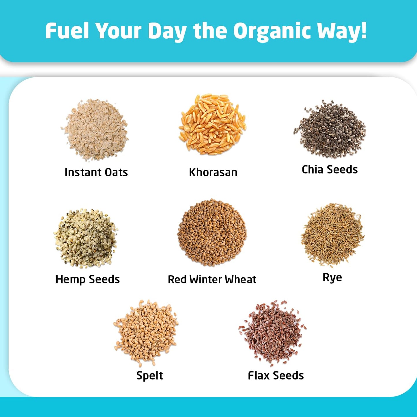 Farm To Table Foods Organic Ancient Super Grain Oatmeal Individual Serving Cups, With Chia And Hemp Seed - High Protein, Non-Gmo
