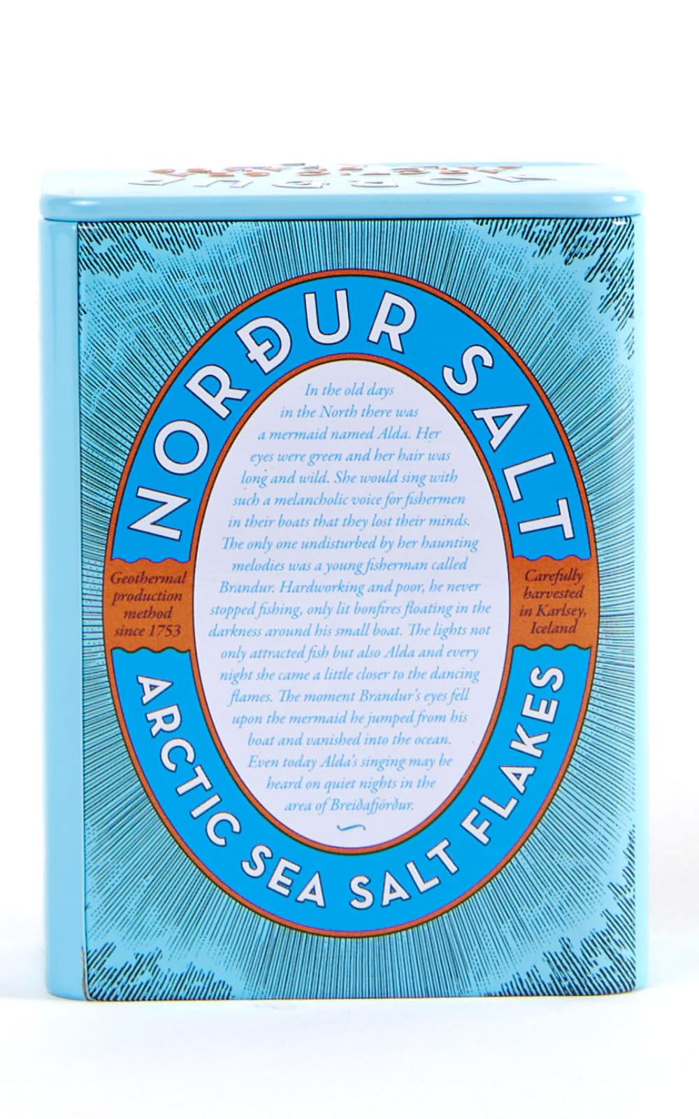 Nordur Salt Arctic Sea Salt Flakes Tin - 4.4 OZ, Natural Flavor Enhancer, Ideal for Cooking and Baking