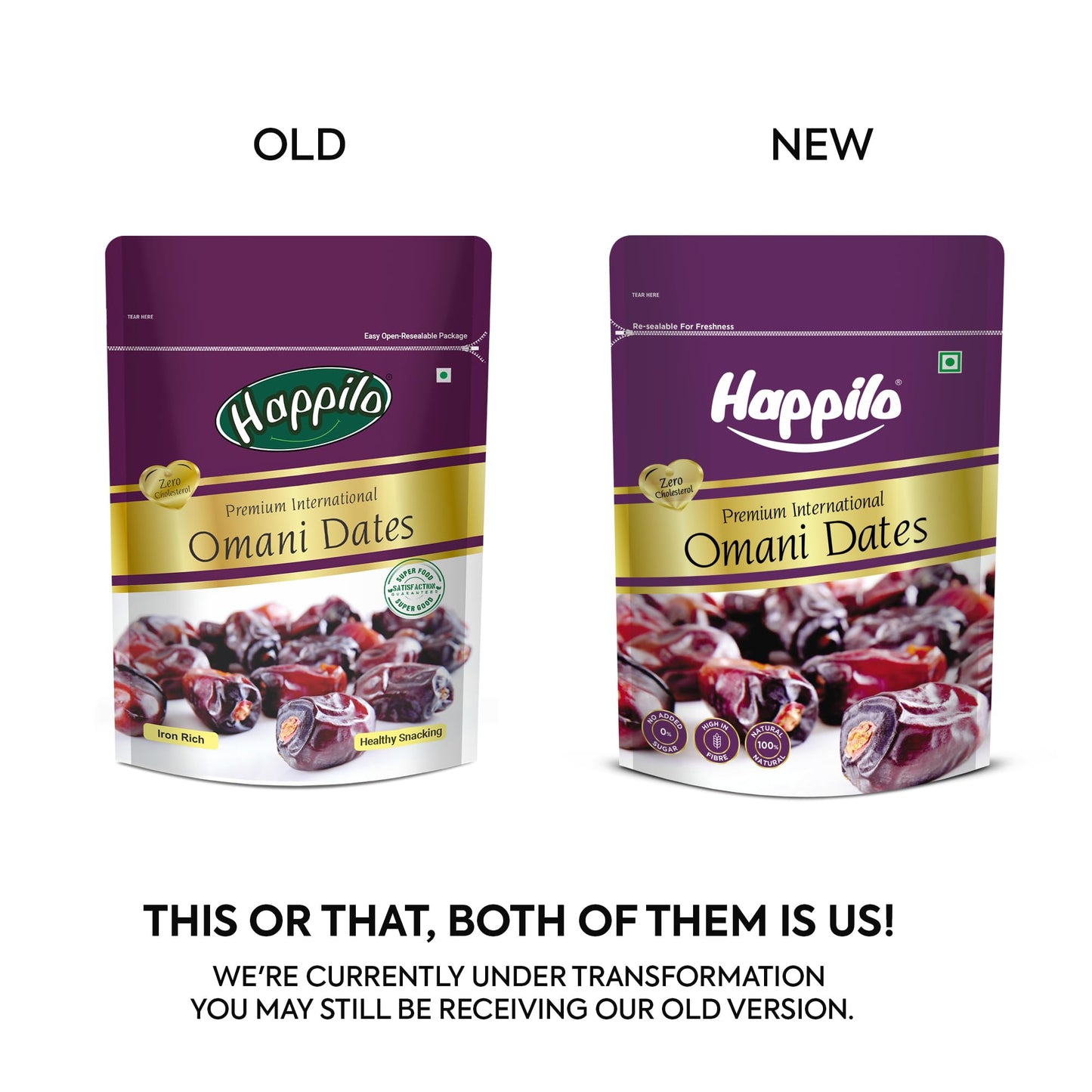 Happilo Enhanced International Omani Dates, 250G
