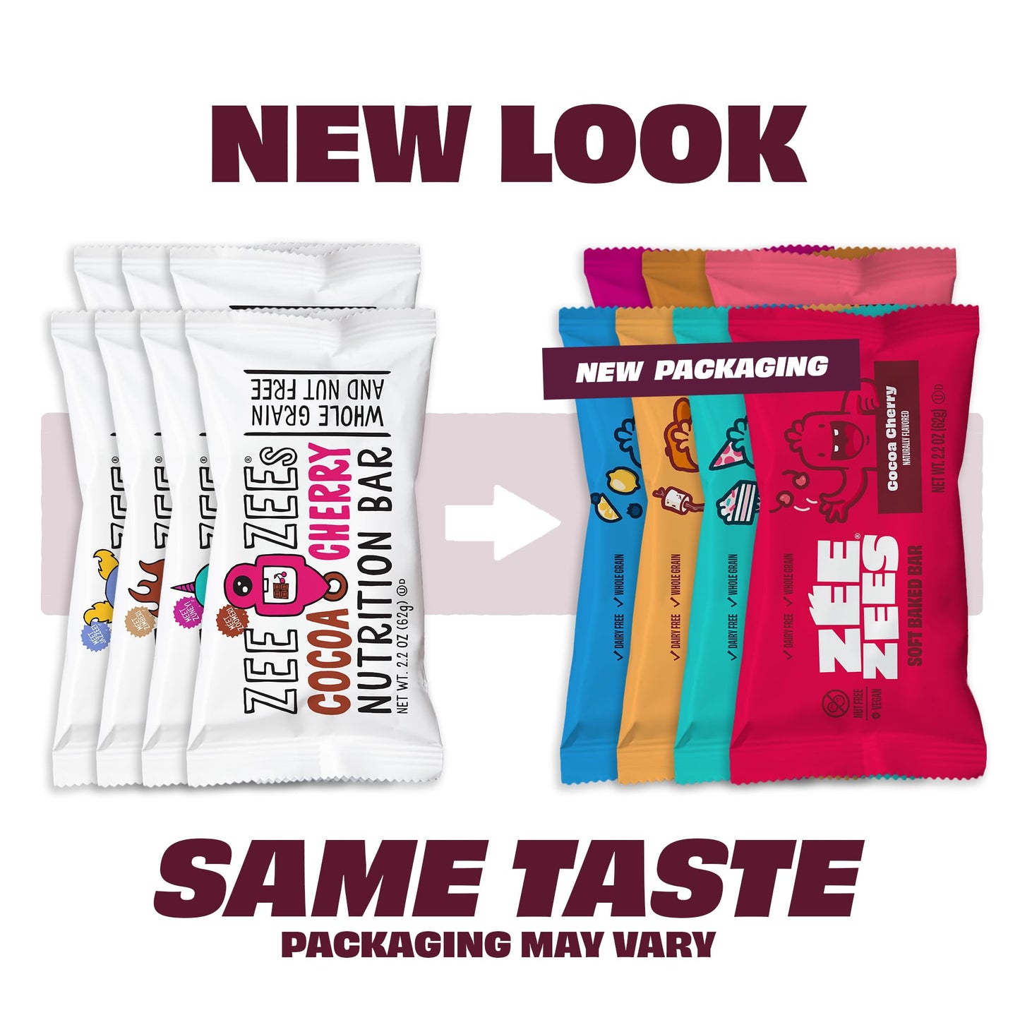 Zee Zees Campfire Smores Soft Baked Snack Bars, 2.2 oz, 24 pack, Nut Free, Whole Grain, Safe for School, On-The-Go, Kosher, All