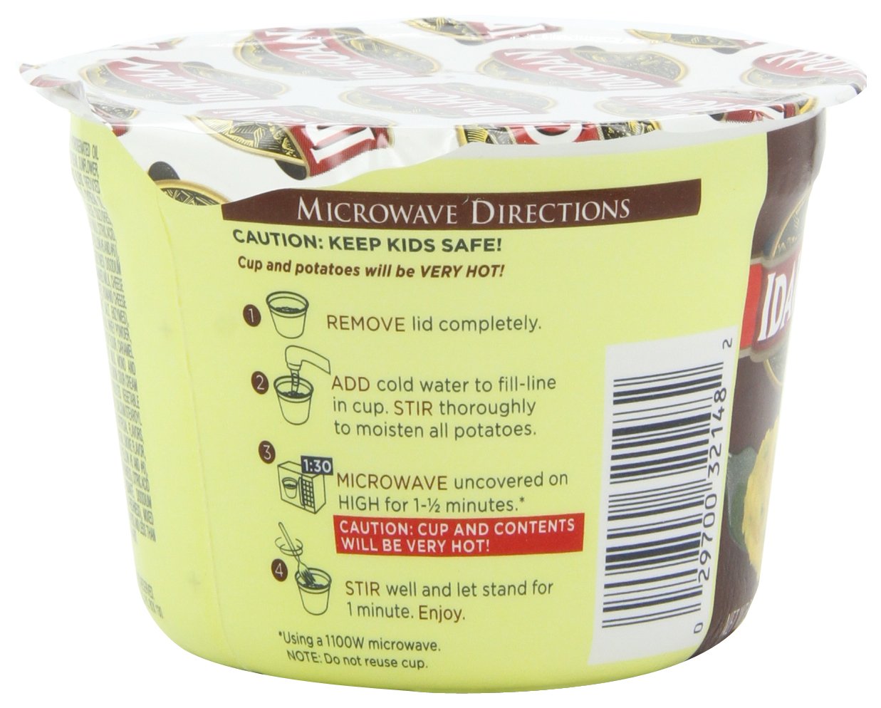 Idahoan Mashed Potatoes, Loaded Baked, 1.5 Ounce (Pack Of 12)