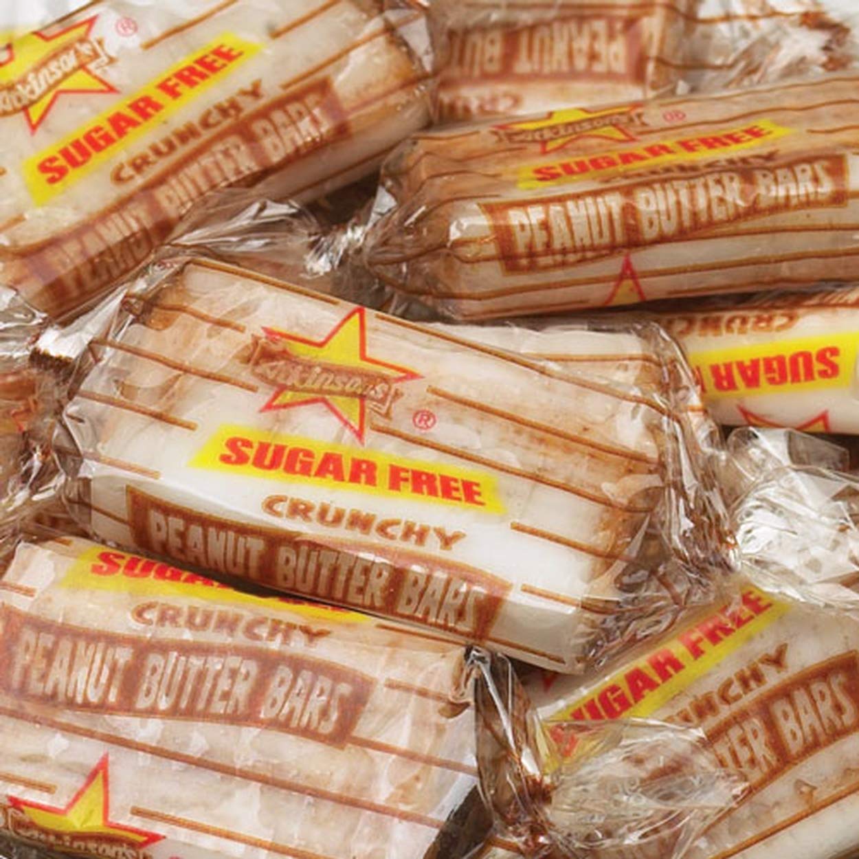 Casey Anns Candies Atkinsons Sugar Free Peanut Butter Bars, 2 Pound Bag